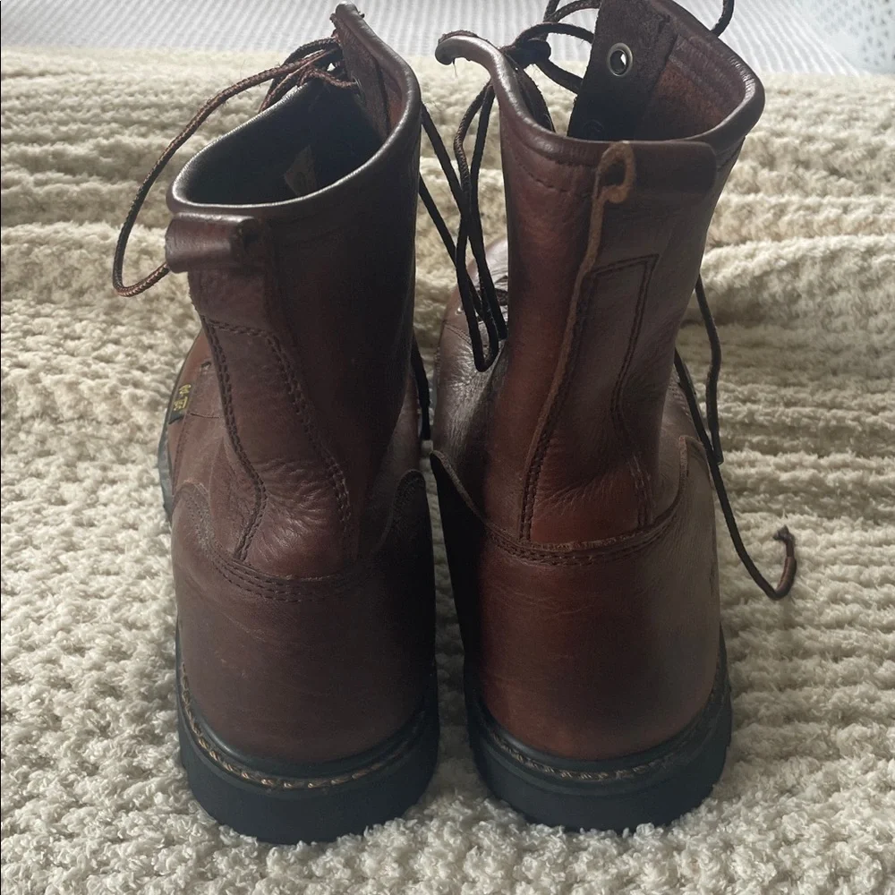 Adtec Men's Kiltie Work Chestnut Leather Boots